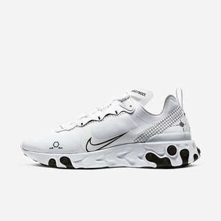 Pantofi Casual Nike React Element 55 Barbati Albi Negrii | HAFK-68125